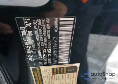 2012 Mercedes-Benz E 350 from USA, damaged, VIN WDDKJ5KB6CF169903